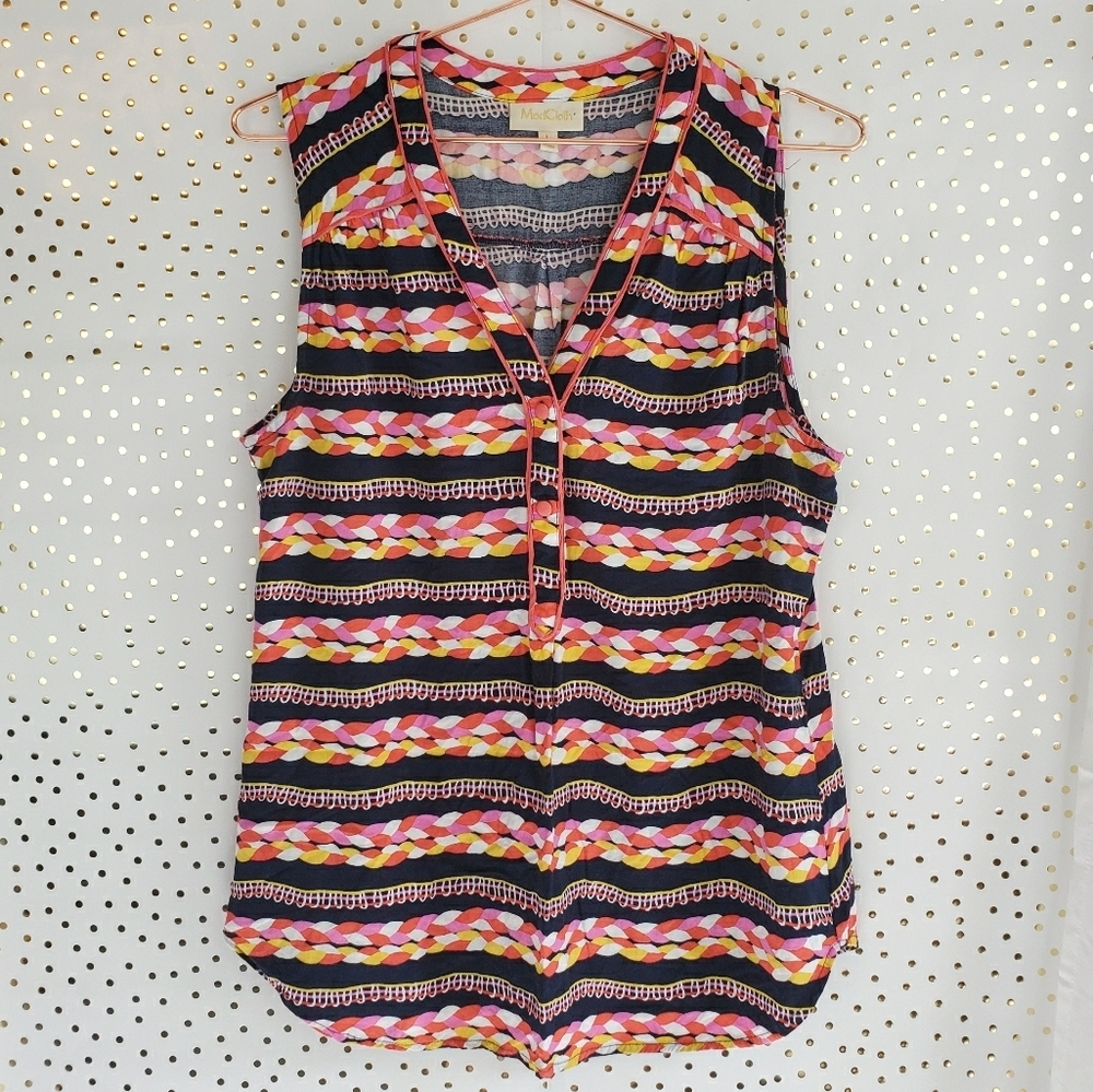 ModCloth Cafe au Doleil Sleeveless Top in Braids